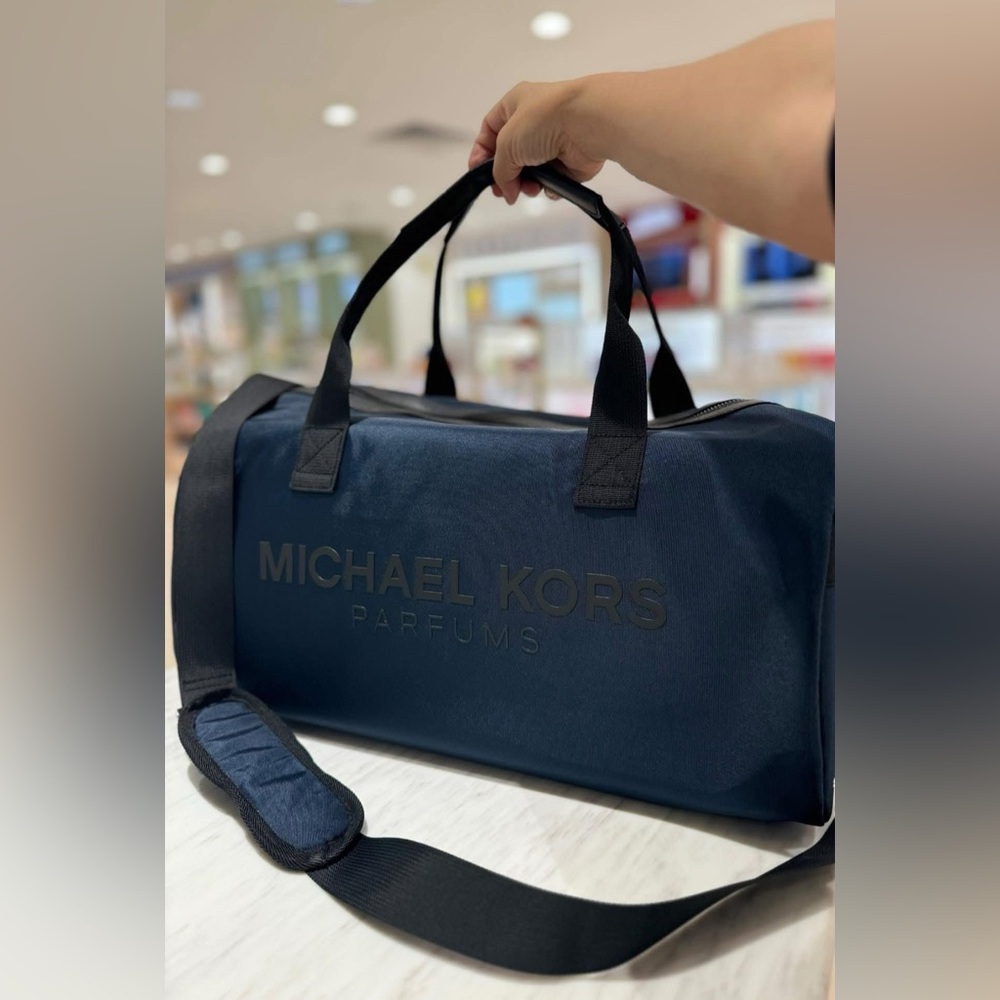 Michael Kors Dark Blue Duffel Bag - Picture 2 of 3